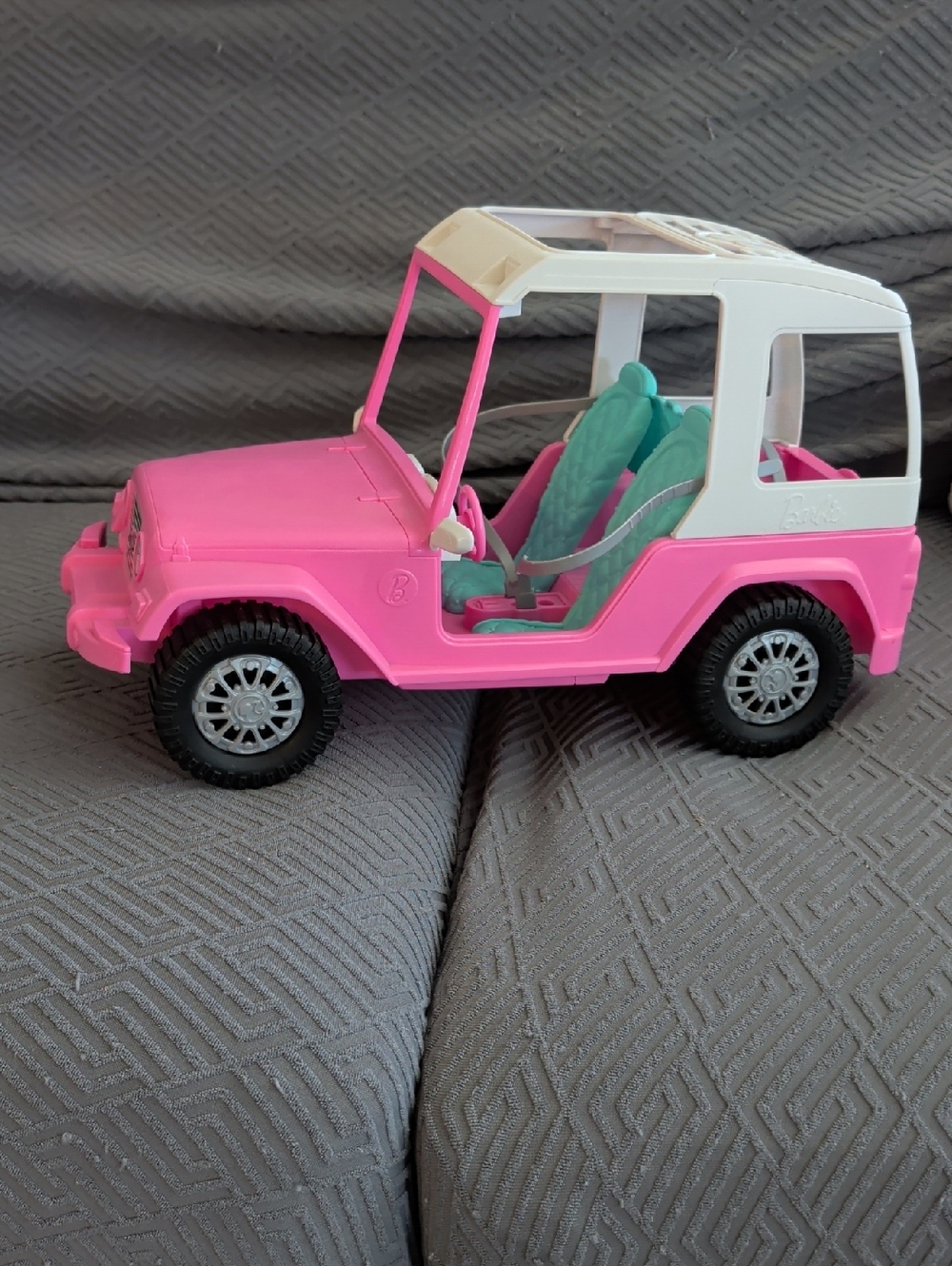 Barbie Doll Jeep Toy Car Pink Mattel